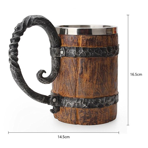 Viking Barrel Mug(550ml)
