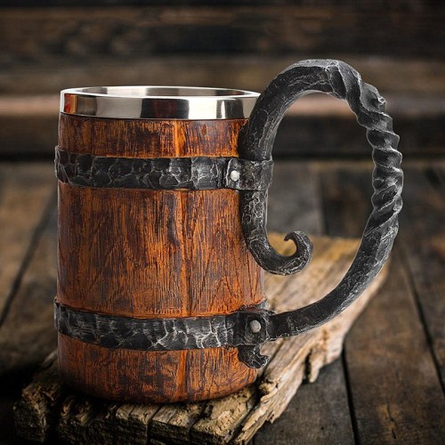 Nordic Viking Handmade Rune Mug(650ml)