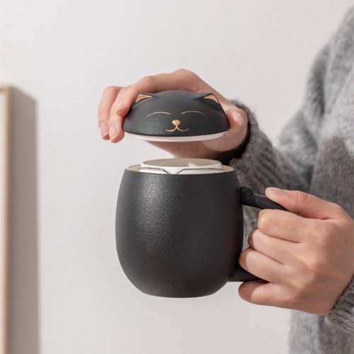 Lucky Cat Coffee & Tea Mug