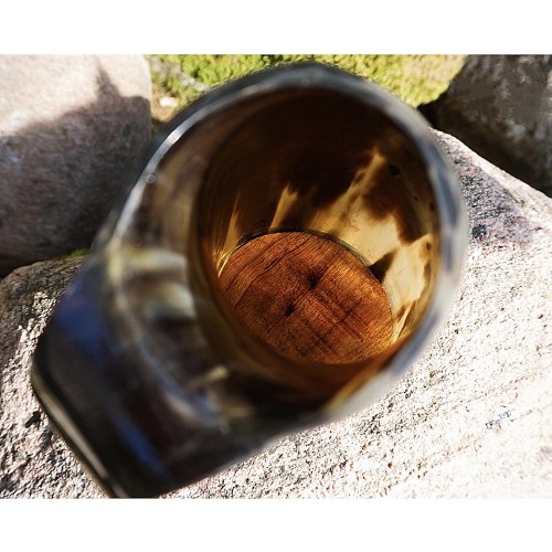 Viking Handcrafted Ox-Horn Mug
