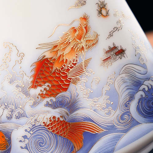 Carp Leaping Coffee & Tea Mug