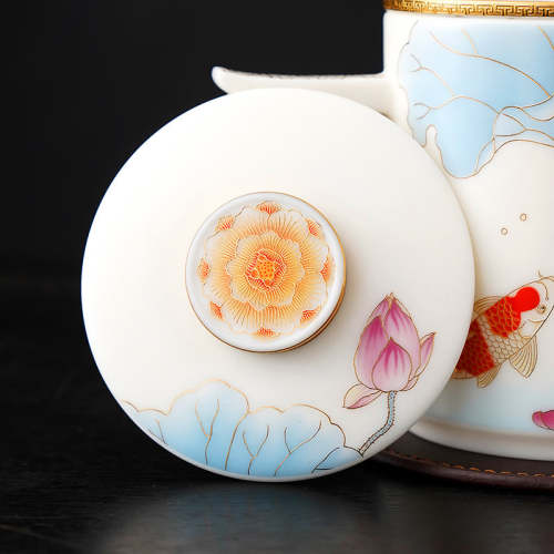 Carp & Lotus Coffee & Tea Mug