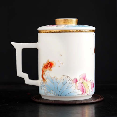 Carp & Lotus Coffee & Tea Mug