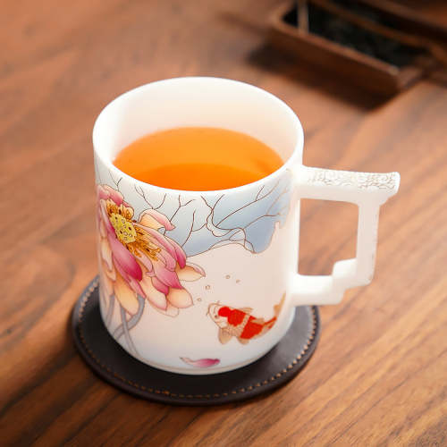 Carp & Lotus Coffee & Tea Mug