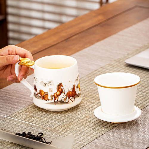 Eight Galloping Steeds Coffee & Tea Mug