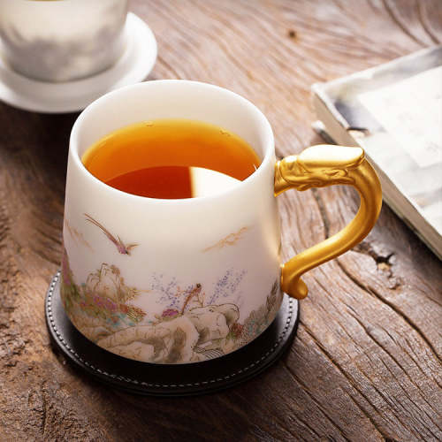 Pheasant & Flower Coffee & Tea Mug