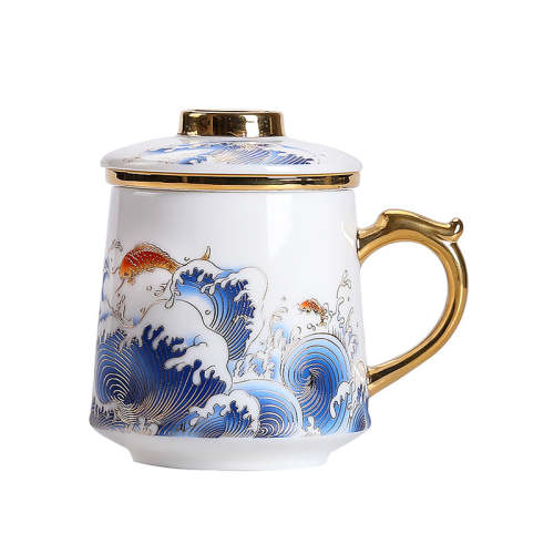 Golden Waves & Kio Coffee & Tea Mug