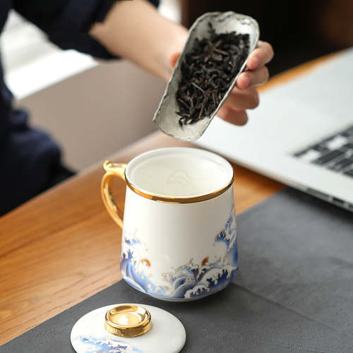 Golden Waves & Kio Coffee & Tea Mug