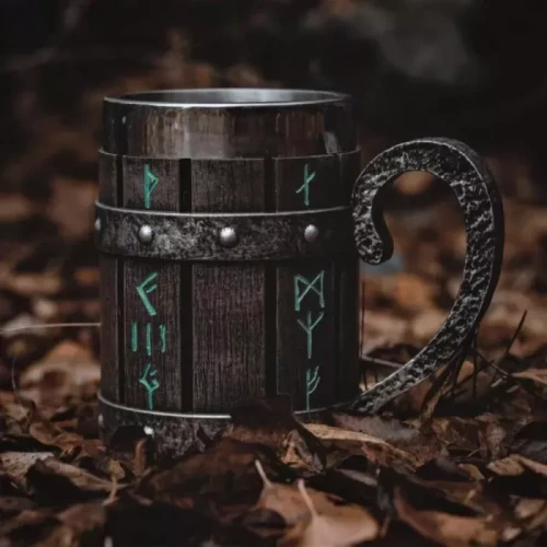 Nordic Viking Handmade Rune Mug（650ml）